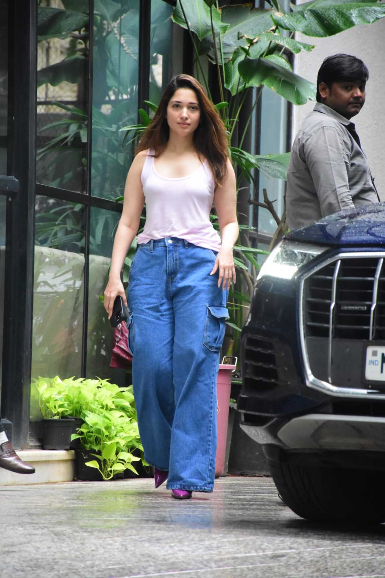 Tamannaah Bhatia attended a meeting in the city